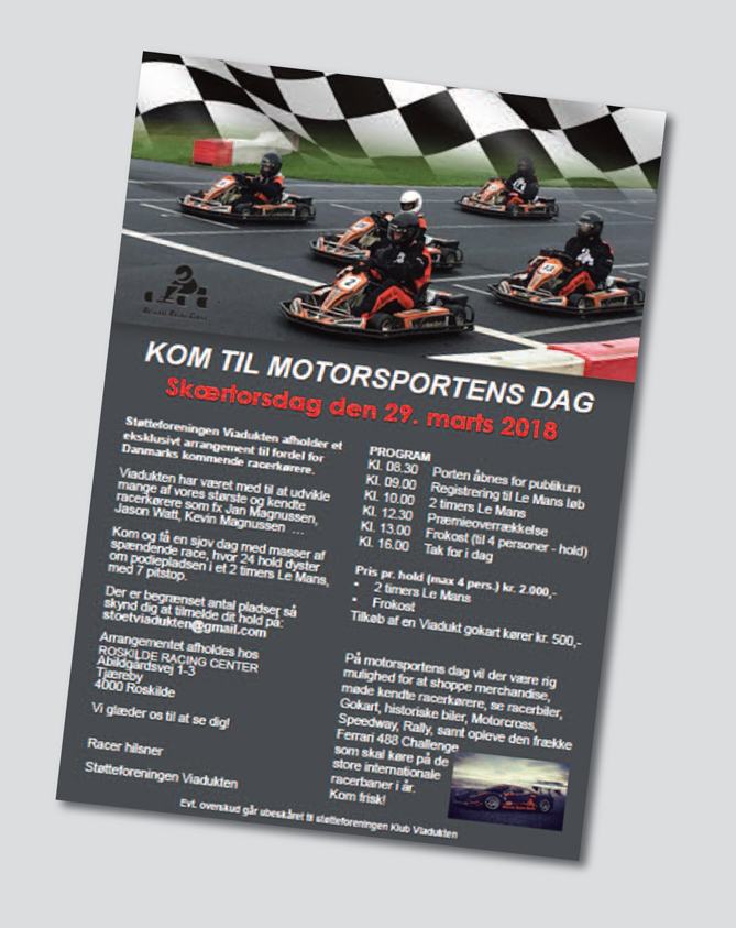 Skærtorsdag den 29. marts er ProjektWRC2022-teamet i Roskilde Racing Center for at fortælle om deres sport og deres ambitiøse målsætning om at køre rally på ERC og senere WRC-niveau
(Foto: Roskilde Racing Center)